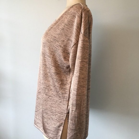 H By Halston Oversized Bronze Long Sleeve Top - Picture 3 of 10